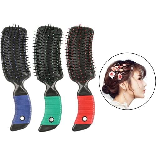 Anti-static Hair Brush Handle Detangling Comb Hair Brush Comb Hairdressing Hair Massage Hairbrush Comb
