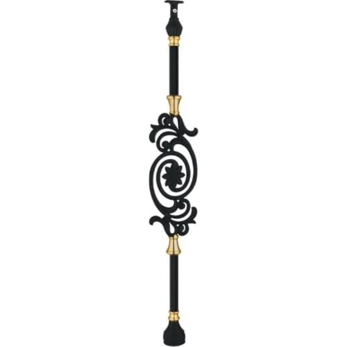 Freeshipping BT-126 private custom flower carving 950mm 850mm aluminum magnesium pillar staircase handrail