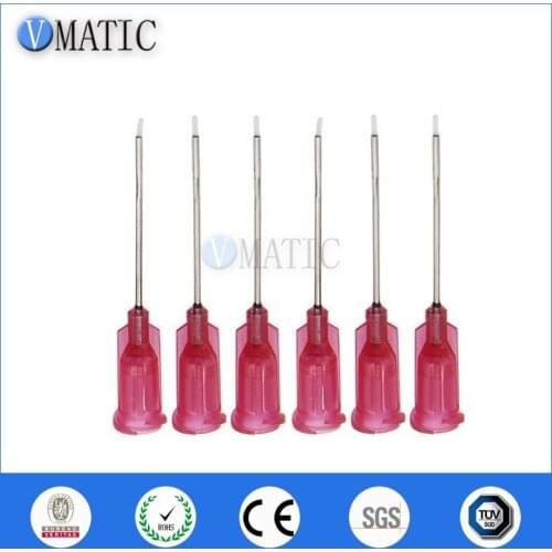 Free Shipping High Quality 100Pcs 27G 1'' Teflon-Lined Dispenser Needle Tips Dispensing Needle Tips 1 Inch