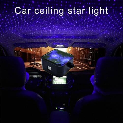 CARCTR Upgraded Starry Sky Car Ambient Light USB RGB Remote DJ Disco Party Atmosphere Car Interior Christmas Atmosphere Lights