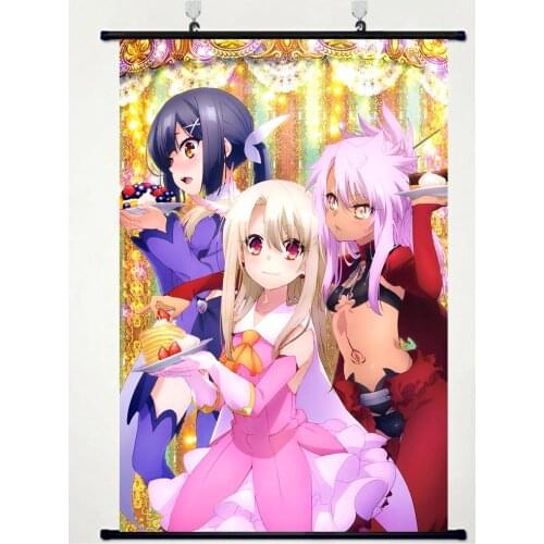 Coscase Anime Fate/kaleid liner Illyasviel von Einzbern Miyu Edelfelt Chloe von Einzbern Home Decor Wall Scroll Poster Pictures