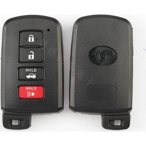 DAKATU Remote Car Key Shell for Toyota Avalon Camry RAV4 Corolla Highlander 4 Buttons Smart Key Fob Housing Uncut Blade