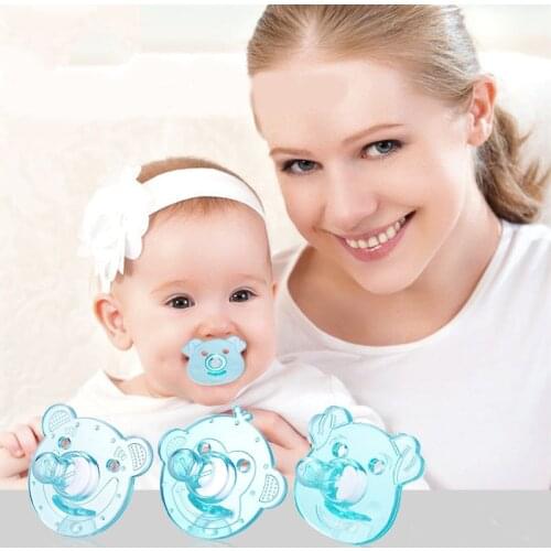 Baby Cartoon Pacifier Silicone Breast Milk Round Head Type Sleeping Porta Speen Prende Chupeta Fopspeen Chupeteros Bebe