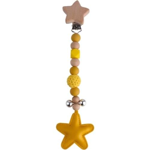 Baby Pacifier Clip Chain Silicone Beads BPA Free DIY Dummy Nipple Holder Soother P31B