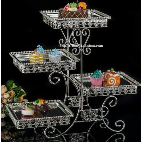 For 5PCS different Style European buffet snack stand dessert bar baking pastry cake table