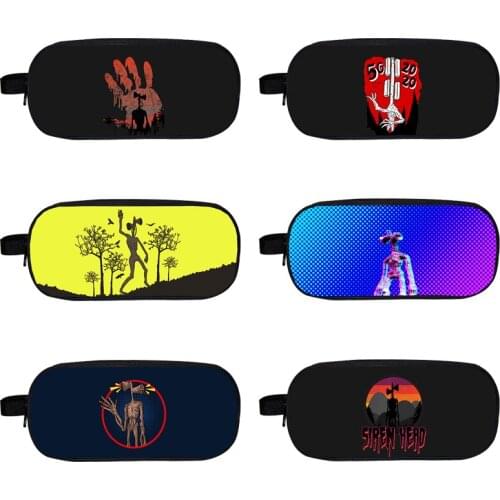 Double Layer High Quality Large Capacity 3D Siren Head Pencil Case Kids Stationery Storage Pouch Anime Cosmetic Cases Makeup Box