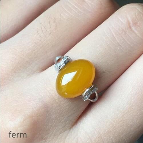 KJJEAXCMY boutique jewelry 925 Silver-inlaid Natural Garnet Female Ring Mini Support Detection