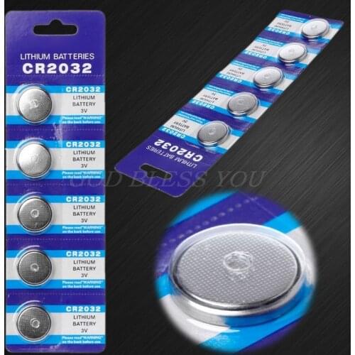 Button Battery 3V CR2032 BR2032 DL2032 ECR2032 Cell Coin Lithium Li-ion Batteries Promotion Watch Computer LED Light Electronic