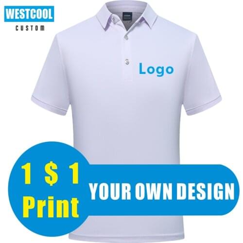 6 Color Polo Shirt Custom Logo Embroidery Personalized Brand Text Picture Summer Breathable Polo Shirt WESTCOOL