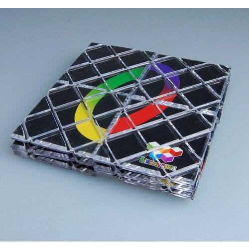 LingAo 12 Panels 5 Rings Black Master Magic Folding Puzzle Cube Twisty LeadingStar Lingao Magic 12 pieces 12-in-1 Sheet IQ Test