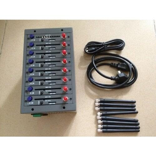 Wholesale 8 Port GSM Bulk SMS Modem Q24Plus Modem pool SIM bank box