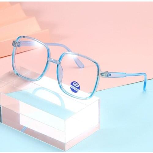 Fashion Anti-blue Light Children Glasses Boy Girl Game Reading Computer Protective Goggle Plain Kids Square Anti Blue Eyewear