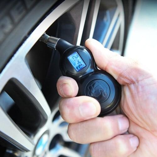 Tire Pressure Monitor High-Precision Digital Display Tire Pressure Barometer Electronic Digital Deflation Pressure Gauge