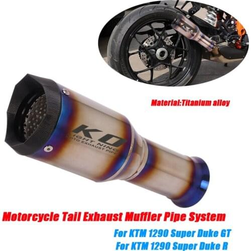 Motorcycle Replace Link Original Tail Exhaust Tubes Titanium alloy Lossless installation System for KTM 1290 Super Duke GT/R