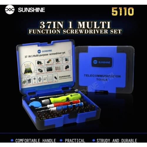 SUNSHINE 37 in 1 Screwdriver Bit Set Multi-Function Torx Hex Precision Mobile Phone Repair Hand Tools Screw Driver Bit Sets