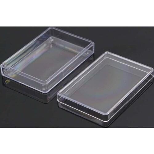 Rectangular Transparent Plastic Storage Case Playing Card Container Poker Cards Storage Box for Club Entertainment Venues