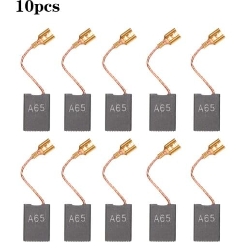 10 PCs Electric Drill Carbon Brush Spare Part with 25mm Spring and Copper Core for Generic Electric Tool Motors Rotary Tool