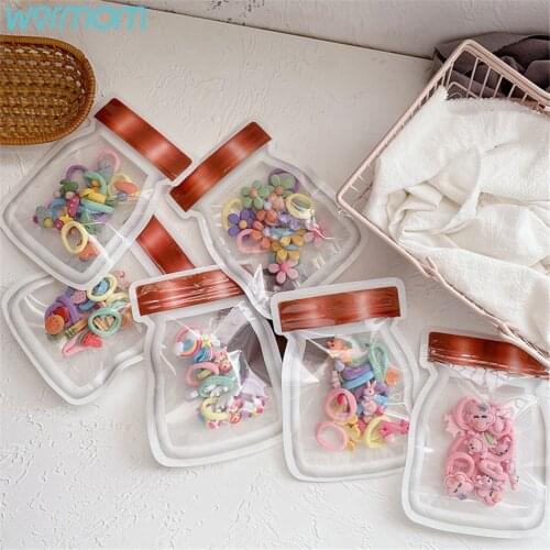 Warmom Korean 10 Portable Cute Resin Childrens Towel Ring Girl Tie Hair Rubber Band Head Rope Does Not Hurt Hair Headdress