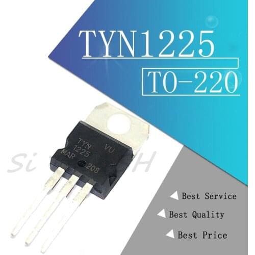 10Pcs/Lot TYN1225 1225 Triac thyristor 1200V 25A TO-220 New Original Product