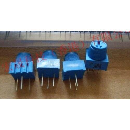 50PCS/LOT 3386P-1-104 3386P-1-104LF TRIMMER 100K OHM 0.5W PC PIN 3386P-1-104TLF Trimpot potentiometer 100K with Knob