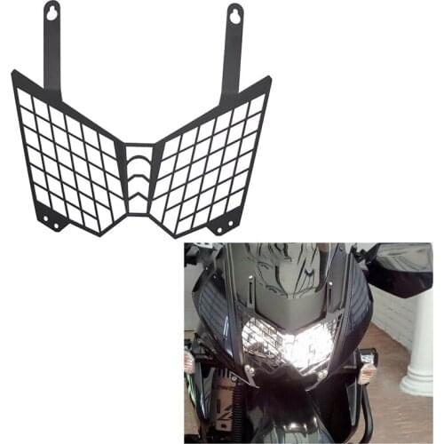 Motorcycle Aluminum Headlight Grille Guard Cover Protector for Kawasaki KLR650 2008-2015