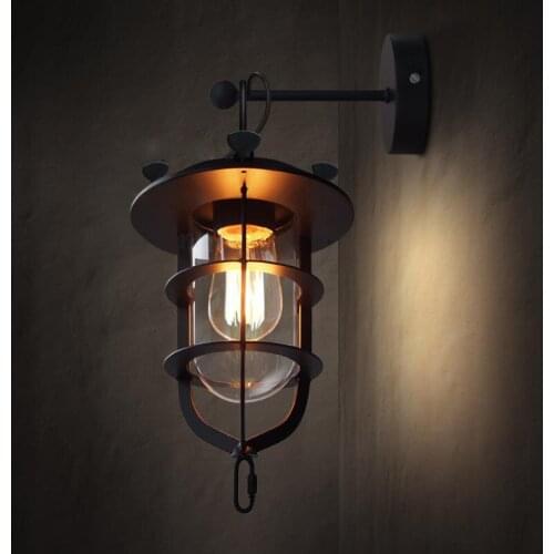 American Loft Wall Lamp ASCELINA Long Swing Arm Wall Lamps Adjustable Metal Led Wall Light home lighting for Bedroom/Restaurant