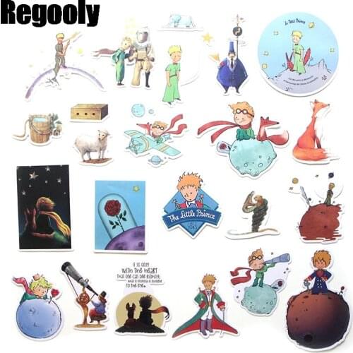 23pcs Le Petit Prince Cartoon Children Stickers Skateboard Guitar Suitcase Waterproof scrapbooking Sticker Kid Graffiti Toy