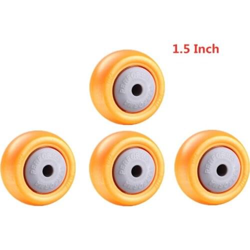 4 Pcs/Lot 1.5 Inch Orange Wheel MPA Modified Nylon Universal Accessories Pulley Single