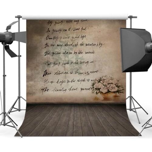 Mehofoto Old Master Wall Background Photography Wood Floor Newborn Backdrop for Photo Studio Custom CM-4784