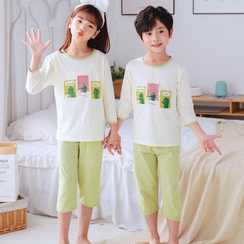 New Baby Kids Pajamas for Girls Boys Cotton Clothes 2pcs Set Cartoon Sleepwear Kids Pajamas Toddler Baby Outfits Child Pyjamas