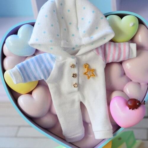 Obitsu11 GSC clay 1/12 BJD Molly Baby clothes Ob11 baby climbing clothes doll jumpsuits Doll accessories