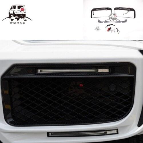 2020y new g class W463A carbon fiber material front bumper led cover for car autoparts W464 G63 B900