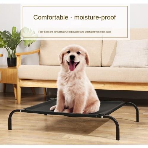 Elevated Pet Bed Detachable Summer Dog Cooling Bed Outdoor Breathable Mesh Raised Cat Puppy Bed Mat Dog Cot Sleep Camping Bed