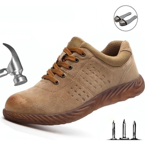 Labor Insurance Shoes2019 Men Steel Head Anti-smash Stab-resistant Anti-slip Electric Welder Beef Tendon Jelly Bottom Work Shoes