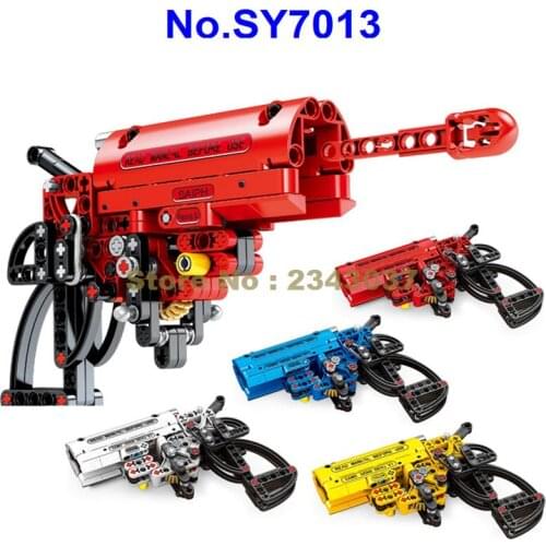 Sy7013 4in1 Military Signal Gun Weapons Can Launch Building Block Toy