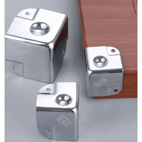 1Pc 35/40/50mm Protective Corners For Boxes Metal Aviation Corner Brackets Toolbox Trunk Box Case Angle Brace Protector Covers