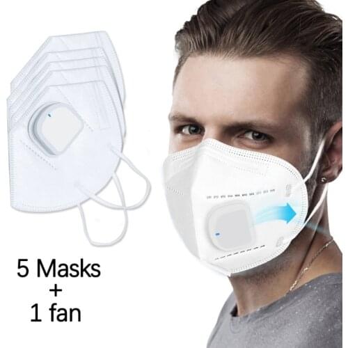 Smart Electronic Mask (Ventilation Module), Light weight Breathable Facial Shield Automatic Fresh Air Face Protection