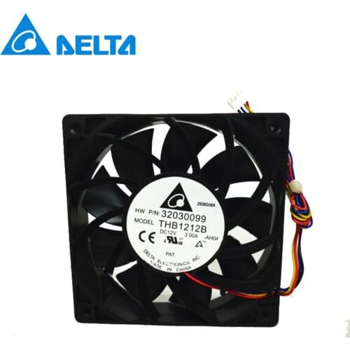 Delta New 12CM 120mm 12025 high- speed winds of cooling fan 12V 3A THB1212B double ball 120*120*25mm