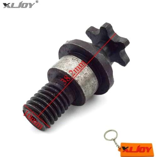 XLJOY T8F 6 Tooth Clutch Drum Gear Box Front Pinion Chain Sprocket For 2 Stroke 47cc 49cc Pocket Bike Mini Moto Kids ATV