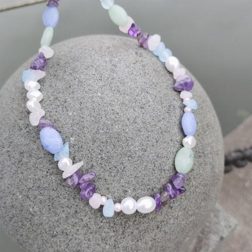 Best Lady Summer ZA Shell Necklace for Women Boho Luxury Colorful Wooden Stone Beaded Collar Choker Necklace Holiday Jewelry