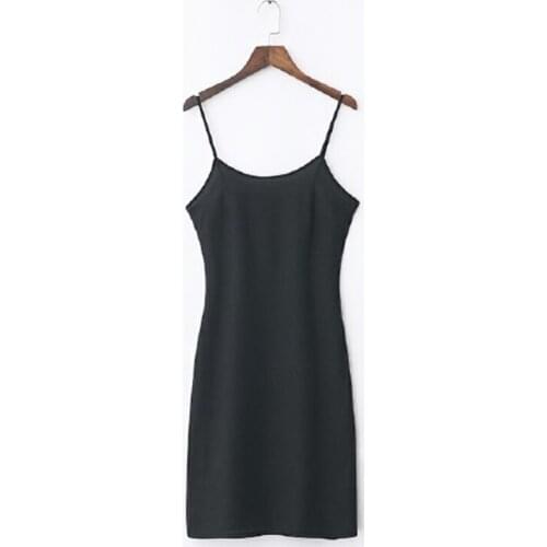 Plus Size 5XL Women Dress Chiffon Strap Cami Petticoat Full Slip Under Female Dresses Long Underskirt Camisole Lingerie