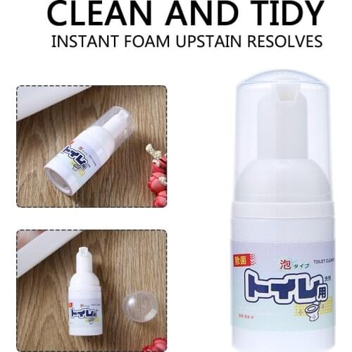 1 Bottle 30ml Bathroom Shower Limescale Remover Toilet Cleaner Foam Spray All-Purpose Cleaner Liquid Agent
