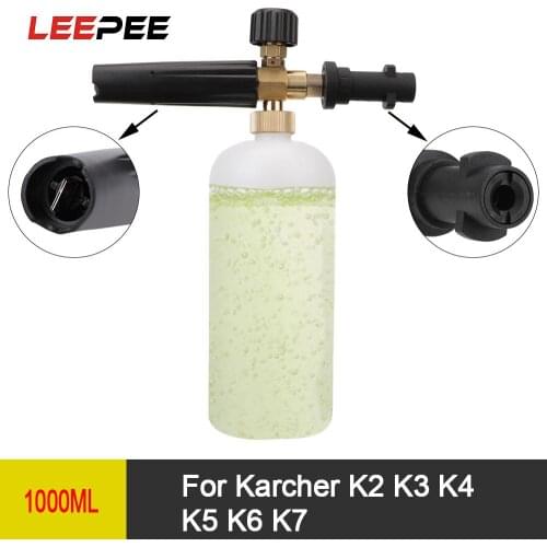 1L Car Soap Foam Generator Snow Foam Lance Adjustable Sprayer Nozzle High Pressure Washer For Karcher K2 K3 K4 K5 K6 K7