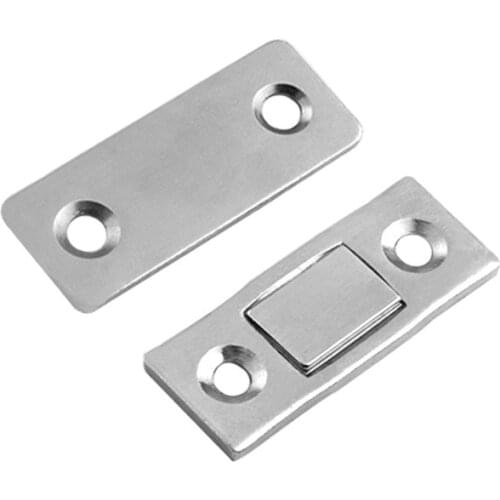 2Pcs/Set Durable Strong Door Closer Magnetic Door Catch Latch Door Magnet for Furniture Cabinet Cupboard with Screws Ultra Thin