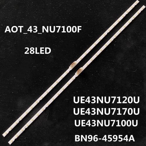 28LED led strip backlight for UE43NU7100U AOT_43_NU7100F UE43NU7120U UE43NU7170U BN96-45954A Un43nu7100g Un43nu7100