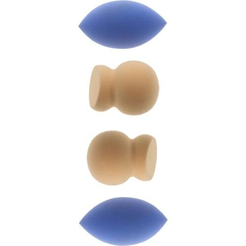 4Pcs/Set 2 Types Pro Cosmetic Puff Powder Puff Smooth Womens Makeup Foundation Sponge Beauty to Make Up Tools Accessories