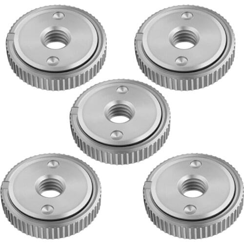 5Pcs M14 Thread 125mm Angle Grinder Inner Outer Flange Nut Set Tools Power Replacement for Metabo Makita