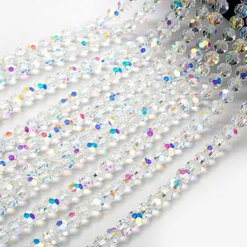 Beads wholesale 30pcs 8mm Round Faceted Crystal Glass Beads for Making Jewelry Diy Beads Spacer Glass Beads for Jewelry Making