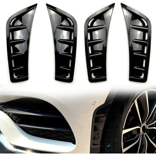 2Pcs Car Styling Front Wheel Air Vent Hood Fender Decorative Cover Trims For Mercedes-Benz GLC-Class 2020 X253 GLC260 GLC300