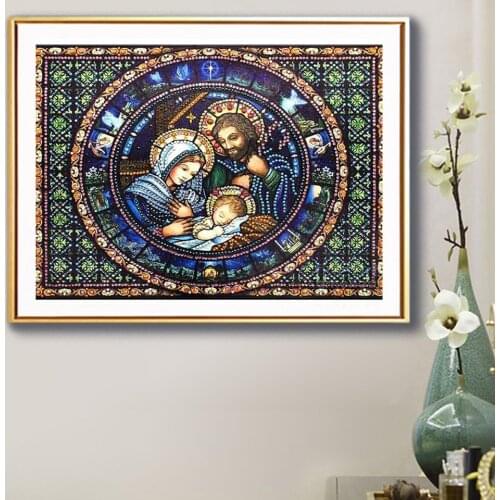 Diy 5D Diamond Painting Full Square Religious Pattern Crystal Embroidery Diamond Mosaic Rhinestone icon Decor Gift